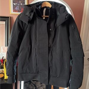 lululemon athletica Black Bomber Jacket with Hood